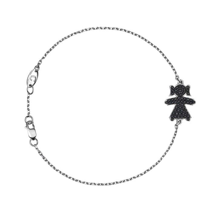 Bracelet KIDS with one pendant with diamonds  - Image 1